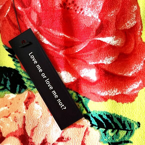 Urban Outfitters AFRM Yamila Printed Flyaway Top Small Floral Multi NWT - Picture 6 of 9